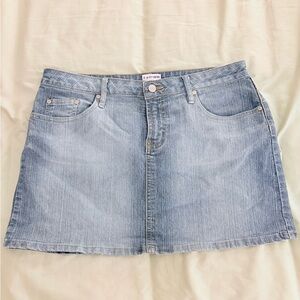 No boundaries Denim Mini Skirt